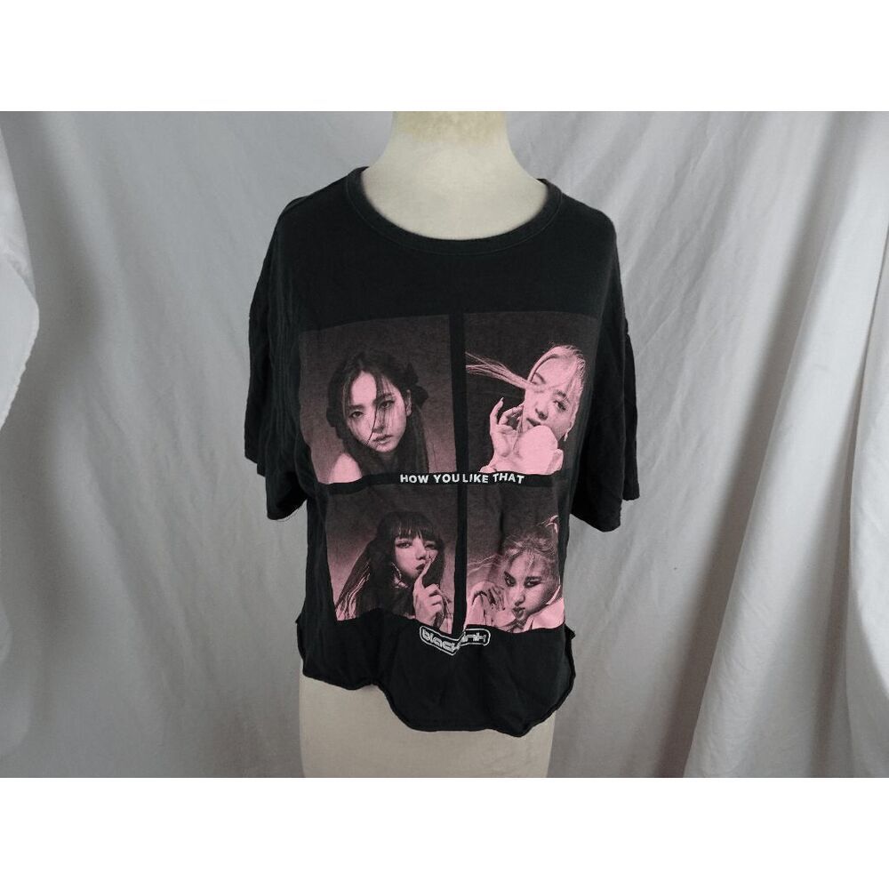 Black Pink Crop Top Size XL